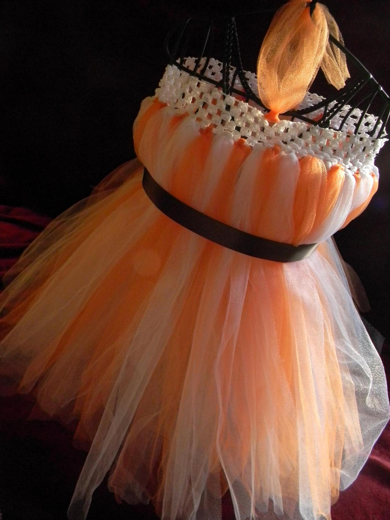 Autumn Tutu Dress-baby Tutu Dress-toddler Orange Tutu Dress-tulle